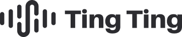 black background with transparent tingting logo